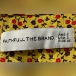 Faithfull the Brand  x Anthro Raquel Yellow Floral Button Front‎ Midi Dress 2 Photo 8