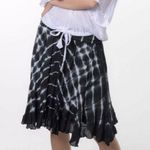 Cienna tie dye Knee length skirt blue white size large Photo 0