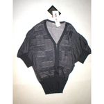 NWT New $700 Womens Designer Italy S Costume National Sweater Gray Silk White To Photo 6