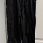 Risen  Jeans Black Pull-On Pants Size Medium High RiseWide Leg Photo 0