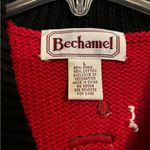 Bechamel Red Vintage Christmas Snowman Vest Size L Photo 2