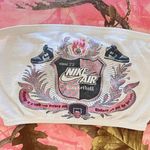 ONE OF A KIND air vintage sneaker print reworked y2k white tube top Photo 2