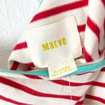 Anthropologie MAEVE 100% Cotton Marketa Striped One Shoulder Dress XL Photo 2