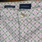 Charter Club  Lexington Straight Floral Print Blue Jean Cut Pants, Size 16 Photo 1