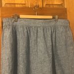 Loft Outlet Chambray Linen & Cotton Pull On Mini Skirt Photo 3