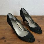 Loft Leather Velvet Wedge Heels Shoes Sz. 8M Photo 6