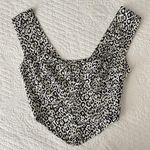 Vanessa Mooney The Heather Top Leopard Bustier Crop Top Women’s Small Photo 1