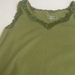 Karen Scott FINAL MARKDOWN Ladies lace trim  tank top medium Photo 2