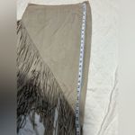 Olivaceous  Asymmetrical Fringe Skirt in Tan Photo 5