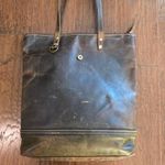 Myra TRAX Tote Bag 100% Leather Brown Purse Laptop School Sturdy Distressed Photo 3