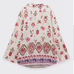 ZARA  Floral Button Up Photo 1