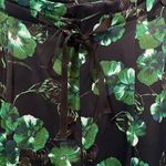 Anthropologie  Elevenses Navy & Kelly Green Floral Wide Leg Pants Photo 4