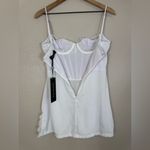 White Fox Boutique  Move Along Mini Corset Dress White Medium NEW $70 Bride Photo 12