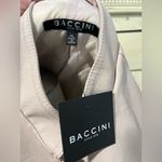 Baccini NWT  Women's Cream Vegan Faux Leather Jacket Size XL Photo 1