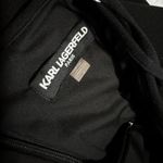 Karl Lagerfeld Little Black Dress Flouncy Ruffle Bust Sheath Cocktail Dress Sz 6 Photo 9