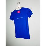 One Teaspoon Cobalt Blue Welcome To Reality Fitted Short Sleeve T-Shirt Size XS Photo 2