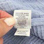 J.Jill  Pure Jill Gauze & Knit Hoodie V Neck Drawstring Pockets Periwinkle Large Photo 11