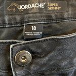 Jordache  Super Skinny Jeans 5-Pocket Denim Stretch Black Plus 18 Photo 2