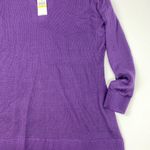 Van Heusen  V-Neck Purple Sweater Size M NWT Photo 3