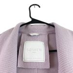 SØSKEN Heidi Long Sleeve Brushed Knit Collared Duster Cardigan Jacket Lavender Photo 7