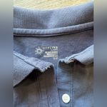 Aerie Navy Blue Cropped Polo Shirt Photo 5