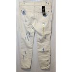 True Freedom "Stained" White Skinny Jeans Junior's Size 7 NWT Photo 2