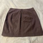 Free People Brown Leather Mini Skirt Photo 1