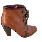 Jeffrey Campbell women’s Victor brown antiqued leather cubbed heel booties Sz 7 Photo 6