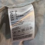 H&M sage green split tie sleeve light floral shift dress size 4 Photo 5