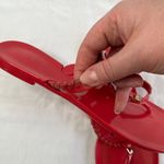 Jack Rogers Coral Red Georgia Jelly Flip Flop Sandals Size 8 Photo 4