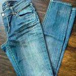 Seven7  Slim Fit Heavy Stitched Women's Blue Jeans Size 8 Bedazzled Rivets Photo 2