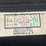 Renato Minelli Metallic Tote Bag Crossbody Bag Convertible Black Photo 7