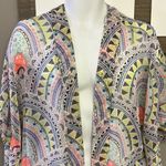 Steve Madden Steven Madden Sheer Geometric Open Kimono or Coverup w/ Neon Colors- OS (plus) Photo 1