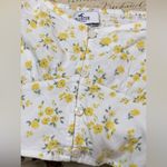 Hollister  White and Yellow Floral Puff Sleeve Crop Top Photo 9