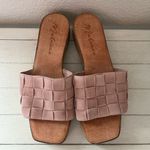 Matisse Footwear Matisse Hamptons Platform Slides Sandals Dusty Rose Pink Suede Shoes Photo 1