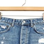 Boyish the Corey High Rise Rigid Denim Skirt with distress size 26 NWT Blue Photo 2