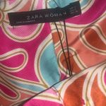 ZARA Mod floral printed satin button crop top  blogger host pick spring boho Nwt Photo 2