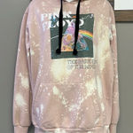 Pink Floyd Blush Pink Bleached Hoodie with Strings and Kangaroo Pocket- Large Photo 0