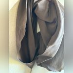 Alice + Olivia  Juniper Chocolate Brown Silk Asymmetrical Draped Sleeve Blouse S 4 Photo 3