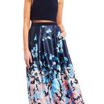 Betsy and Adam Navy Floral Dress Photo 0