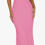 Amazon Pink Ruffle Formal Dress Photo 0