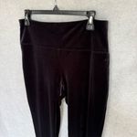 J.Jill  Women's Black Velvet Slim Leggings Size S Casual Soft Photo 2