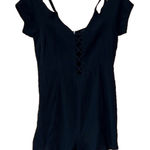 Forever 21 Black Romper Shorts with Cap Sleeves Photo 0