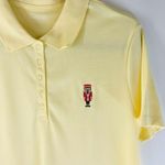 Lands' End Womens Polo Shirt Top Nutcracker Christmas Embroidered Yellow Size L/T Photo 1