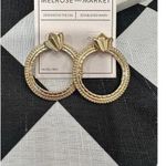 Melrose and Market Melrose Market Gold hoop earrings nickel free casual dressy new with tags Photo 0