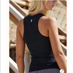 Free People  movement blissed out ribbed racerback tank Black Size Large Photo 1