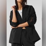 Alo Yoga  NWOT Origin Full Zip Track Jacket Black Size M Photo 0