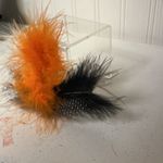 Orange & Black Feather Hair Photo 2