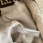 Loft Linen Cotton Pencil Skirt Patterned Mini Cream Black Size 10 Like New Photo 5