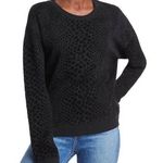 Rails  Black Leopard Print Women's Sweater size Medium Photo 0